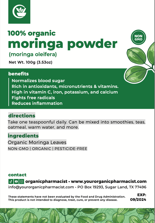 Moringa (Moringa Oleifera) - Powder for daily nutrition